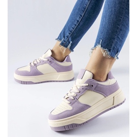 Purple sneakers on the Crim platform violet 1