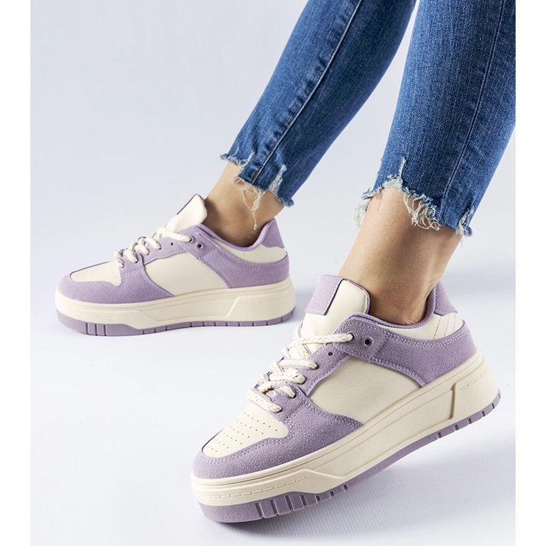Purple sneakers on the Crim platform violet 1