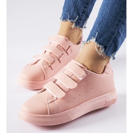 Pink Paré sneakers with Velcro fastening 1