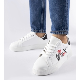 White sneakers on the Montclair platform 1