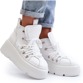 Zazoo 3416 Leather Women's Sports Shoes White 10