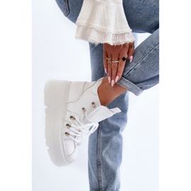 Zazoo 3416 Leather Women's Sports Shoes White 6