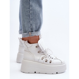 Zazoo 3416 Leather Women's Sports Shoes White 7