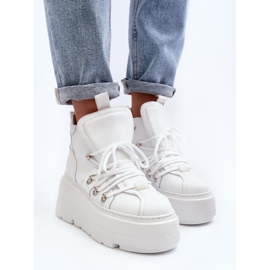 Zazoo 3416 Leather Women's Sports Shoes White 8