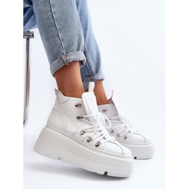 Zazoo 3416 Leather Women's Sports Shoes White 9
