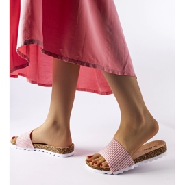 Pink shiny Issiglio flip-flops 2