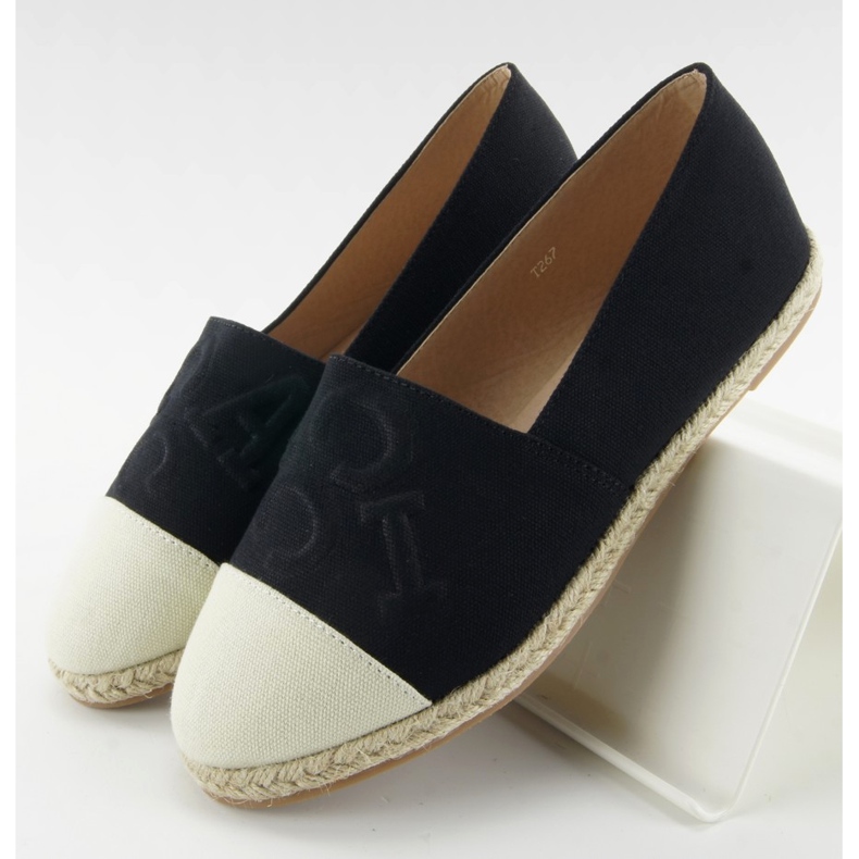 Esapdryle with embossed T267 Black letters brown 1