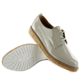 Loafers with a leather interior 7153 Gray grey 2