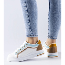 White and blue Mayfield sneakers 1