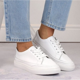 Sergio Leone W SK430 leather shoes, white 2