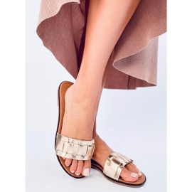 Seastar Lotts Gold women's flip-flops golden 1