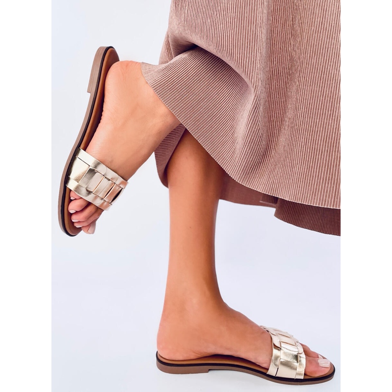 Seastar Lotts Gold women's flip-flops golden 2