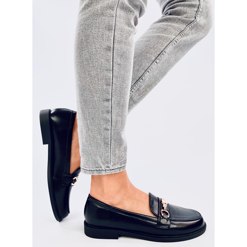 Gracess Black teddy bear moccasins 2