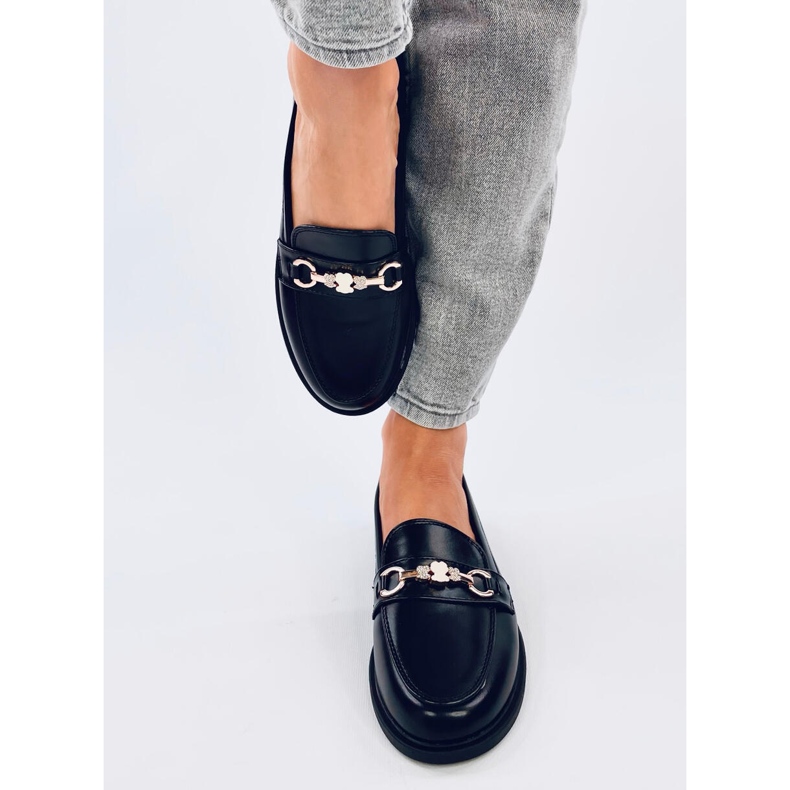 Gracess Black teddy bear moccasins 1