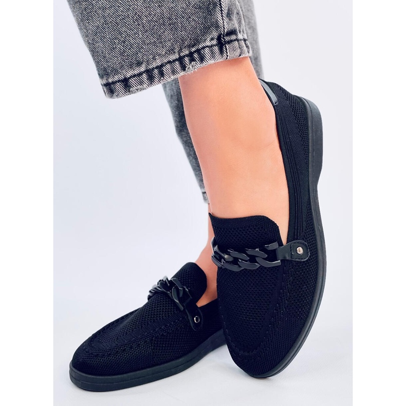 Lucena Black openwork moccasins 1