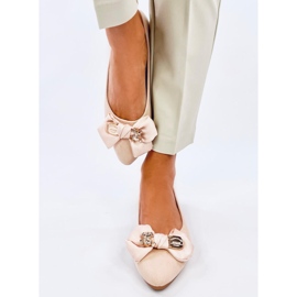 Bonnies Beige teddy bear ballerinas 1