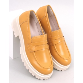 Dench Yellow platform loafers 1