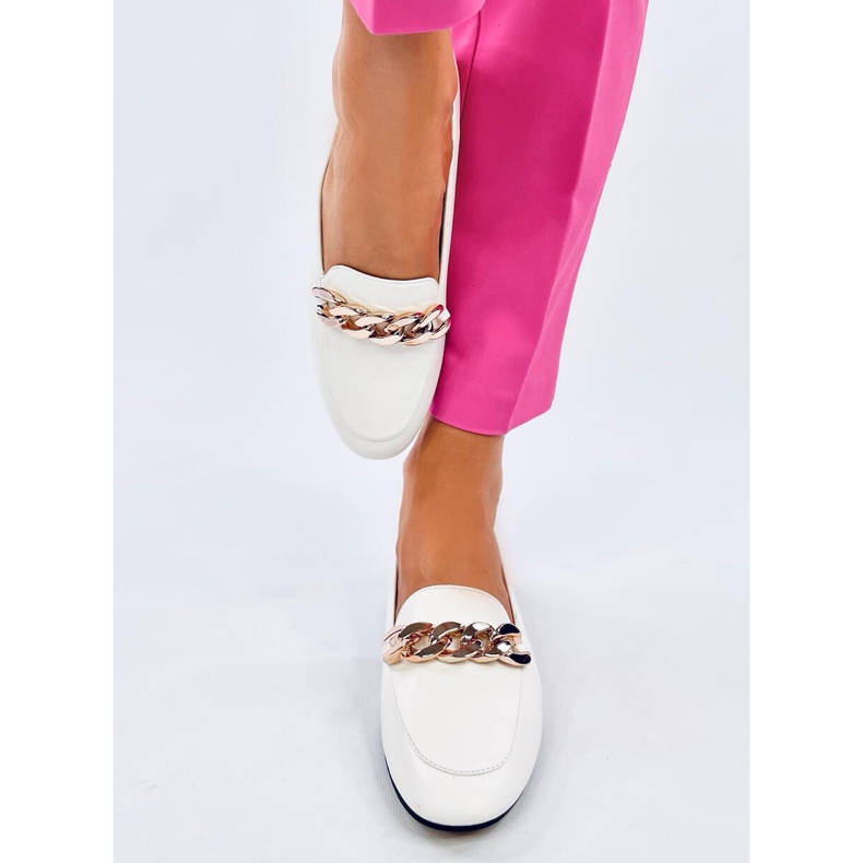 Addison White Chain Loafers 1