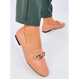 Addison Nude Chain Loafers beige 2