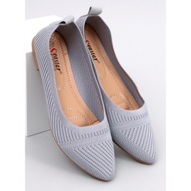 Kayla Gray woven ballet flats grey 1