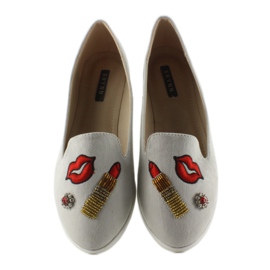 Ballerinas lordsy with patches 333-18 gray grey 1