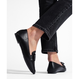 Elegant Women's Shelovet black moccasins 2