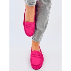 Anaya Fuchsia suede women's loafers pink 1