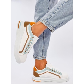 Ateer Blue women's sneakers white 1 Ateer Blue women's sneakers white 1