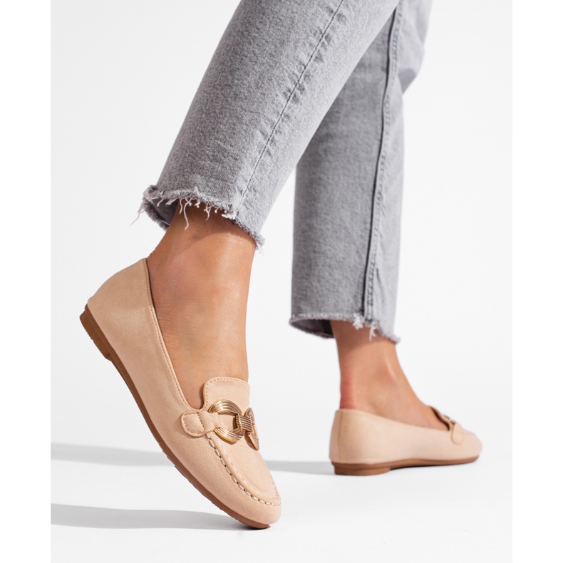 Comfortable Shelovet beige suede loafers 2 Comfortable Shelovet beige suede loafers 2