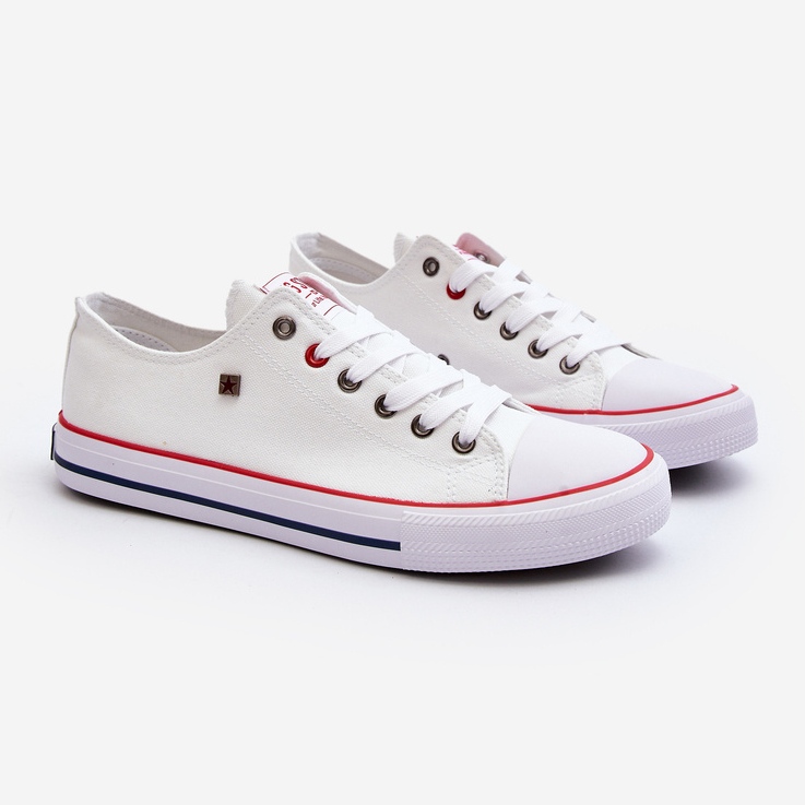 Big Star Low Men's White Sneakers T174102 2 Big Star Low Men's White Sneakers T174102 2