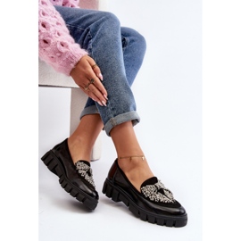 Ladies' patent moccasins Laura Messi 2785 Black 1