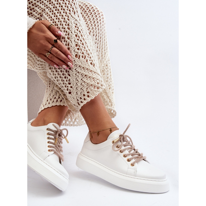 Leather Women's Sports Shoes CheBello 4362 White 1 Leather Women's Sports Shoes CheBello 4362 White 1