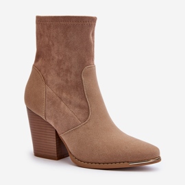 Women's Ankle Boots Beige Sanile 1