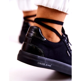 Women's Sneakers Tied Cross Jeans JJ2R4039C Black 2