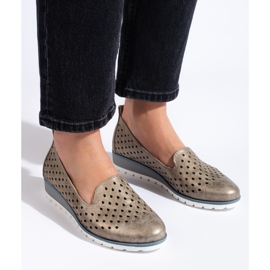 Women's gold openwork lords by Daszyński golden 1