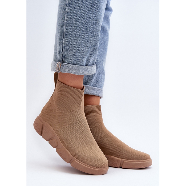 Women's Sports Shoes with Sock Beige Zirila 2 Women's Sports Shoes with Sock Beige Zirila 2