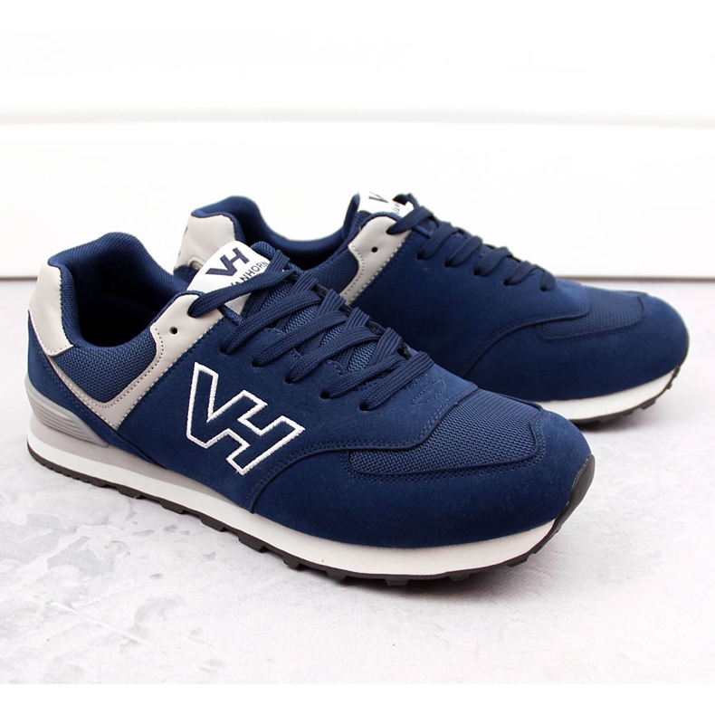Navy blue Vanhorn IS27300 men's sports shoes 1 Navy blue Vanhorn IS27300 men's sports shoes 1