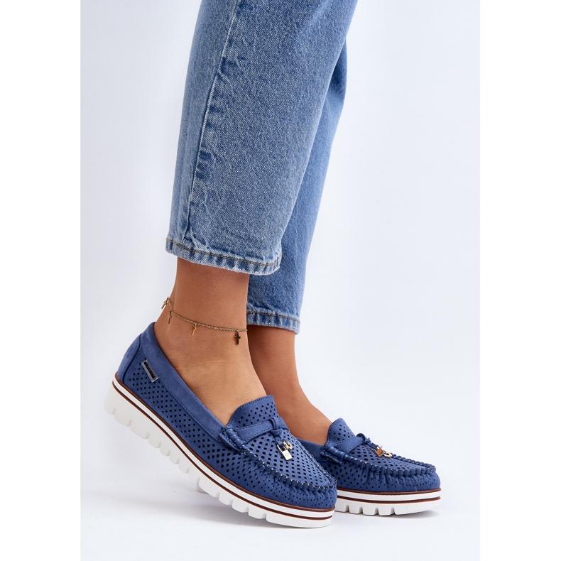 Women's Openwork Moccasins Blue Twista 2 Women's Openwork Moccasins Blue Twista 2