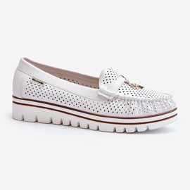 Women's Openwork Moccasins White Twista 2