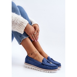 Women's Moccasins On The Platform Blue Railav 1