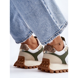 Women's Sneakers Sports Shoes Beige-Green Ralita 2