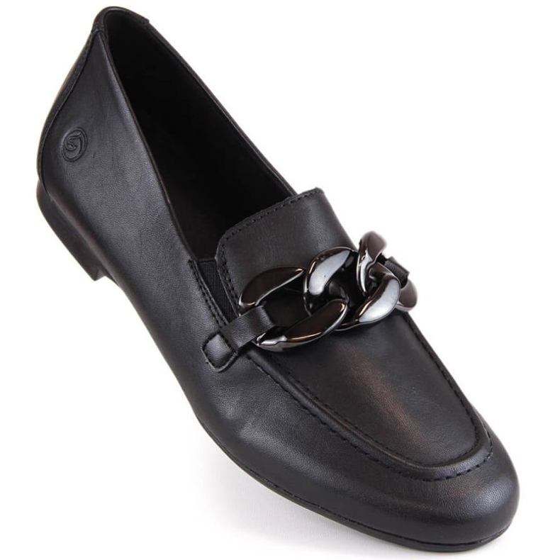 Rieker Comfortable leather shoes with a chain Remonte W RKR645, black 1