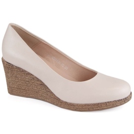 Potocki W WOL132C wedge shoes, beige 1