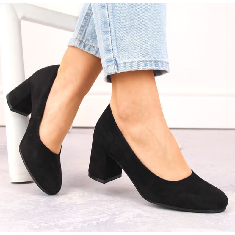 Potocki W WOL207A suede pumps, black 2