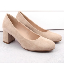 Potocki W WOL207B suede pumps, beige 2