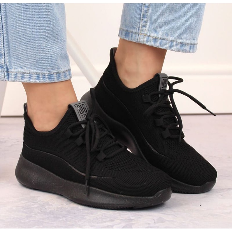 Big Star W INT1961B openwork sports shoes, black 2