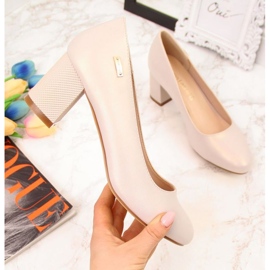 Sergio Leone W SK314B pumps, pearl beige 1