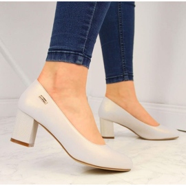 Sergio Leone W SK314B pumps, pearl beige 2