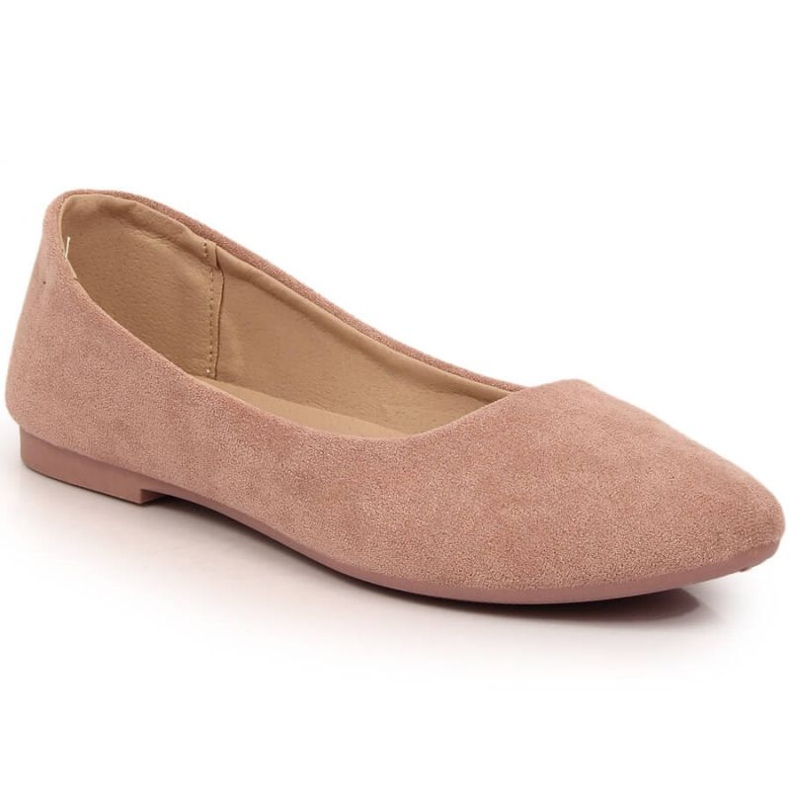 EVento W EVE205C suede ballet flats, dirty pink 2