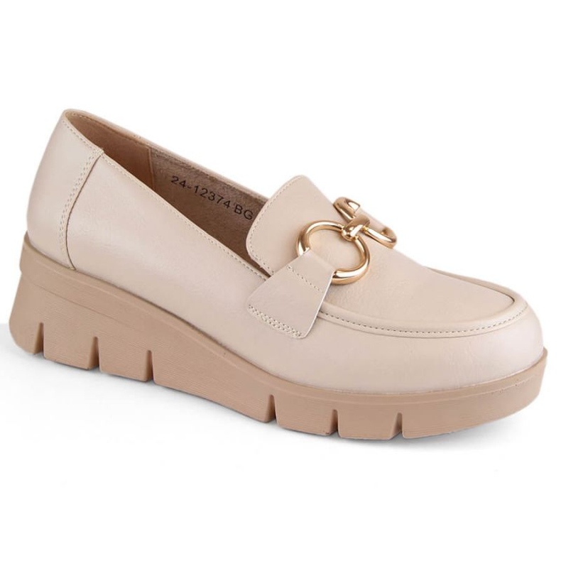 Potocki W WOL209 wedge moccasins, beige 1